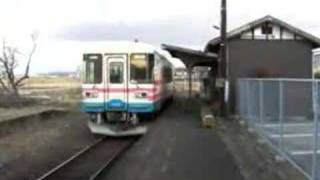 石野駅から発車する三木鉄道-2