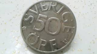 Worth Money if You Have this Rare World Coin Foreign Swedeen Sverige 50 öre Carl XVI Gustaf 1979 U