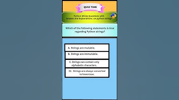 Python MCQs Questions with Answers and Explanation #interview #python #exam #viralshorts