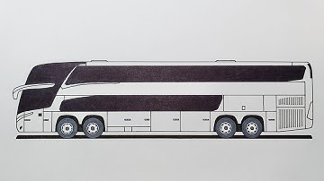 How to Draw a Bus - Step by Step