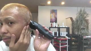 Panasonic Correct use of clippers/Shaved パナソニック プロリニアバリカンの正しい使い方 坊主