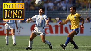 Brazil  Argentina World Cup 1990 | Highlights | FHD 60 fps