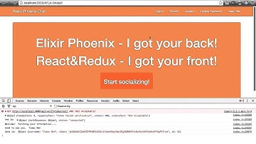 React&Redux Registration and Chat system with Elixir Phoenix - Part 4