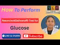 Resorcinol (Salivanoff) test for glucose