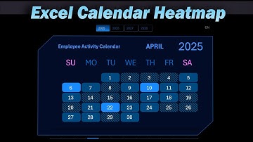 Interactive Calendar Heatmap in Excel How to Create a Dynamic Chart