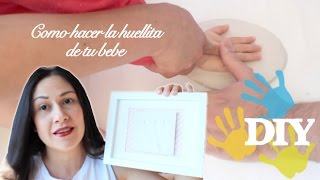 Haz un cuadro con las huellas de tu bebé - Bricopared