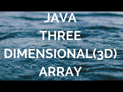 Java Three Dimensional