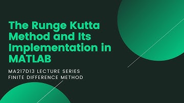 METODE BEDA HINGGA || METODE RUNGE KUTTA DAN IMPLEMENTASINYA PADA MATLAB