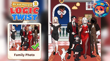 Brain Puzzle 2: Logic Twist Level 37 FAMILY PHOTO | Walkthrough & Solution Mobile 