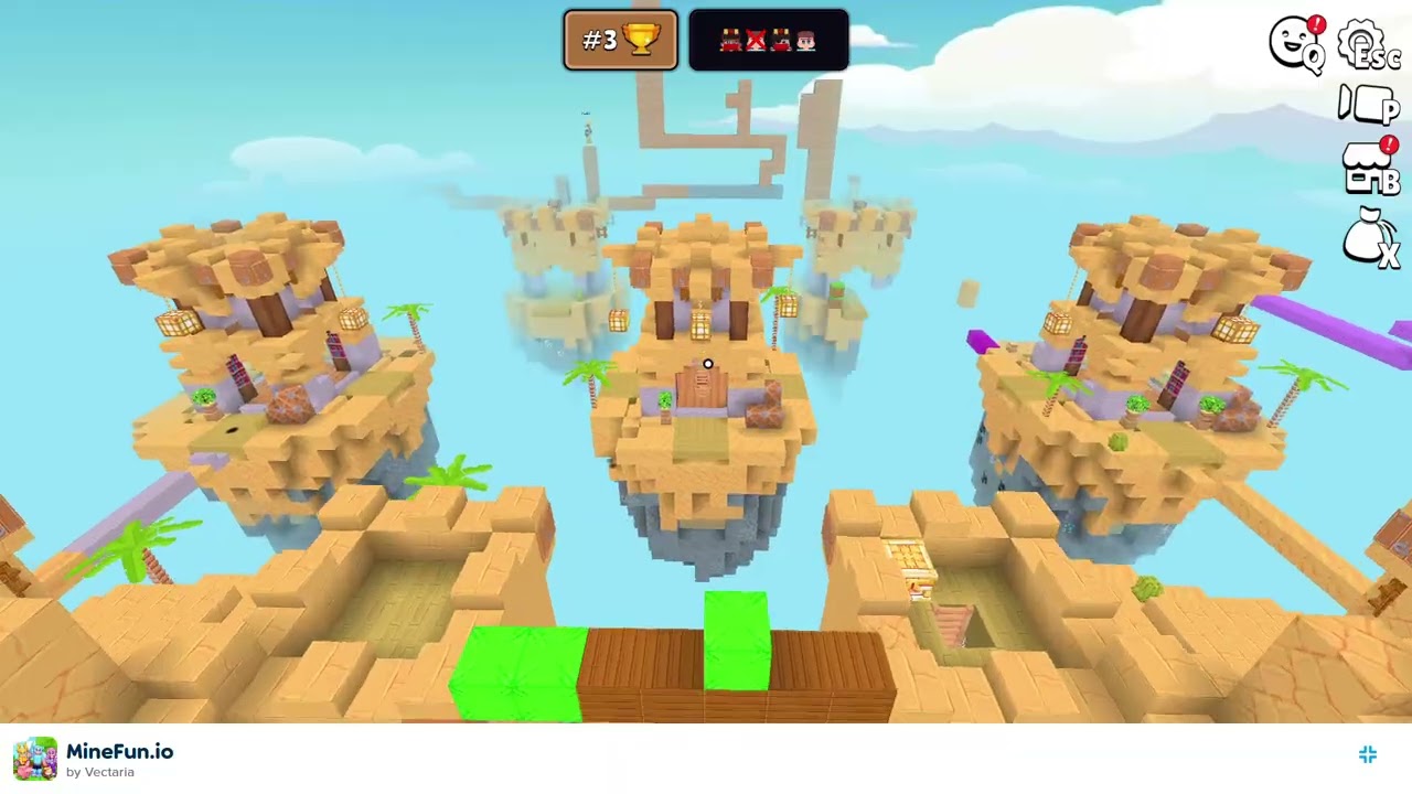 Twins playing - MINEFUN IO - 2