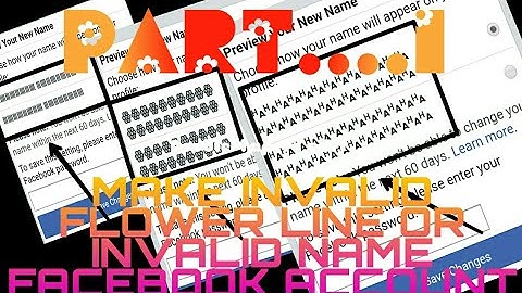 #HOW TO MAKE INVALID NAME LINE&FLOWER OR HAHA NAME IDS. (part.1)