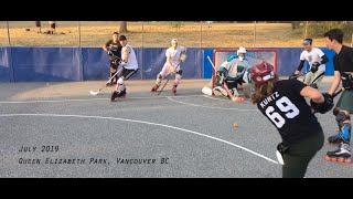 Queen Elizabeth Park July 2019 - Roller Hockey With A Ball
