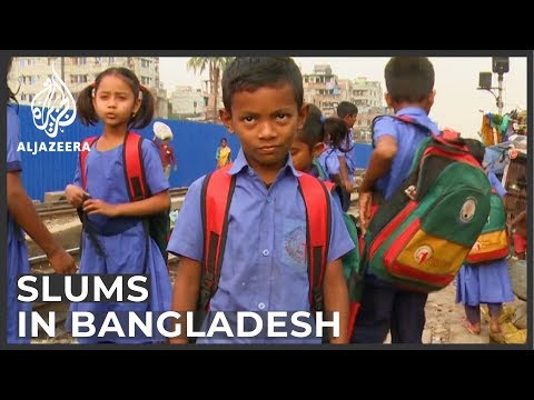 Bangladesh slum children drop out of school for full-time work