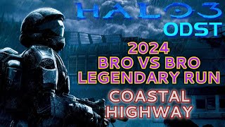 [HALO 3 ODST] Bro VS Bro Legendary Run 2024 - Coastal Highway