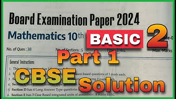 MASTER Basic Maths Sample paper Class 10 Maths in JUST 30 Days with 2025 Board Exam Paper Solution!