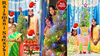 Christmas Tree Decoration Ideas| Christmas Tree Step By Step Decorate  (Rajamani Samayal)