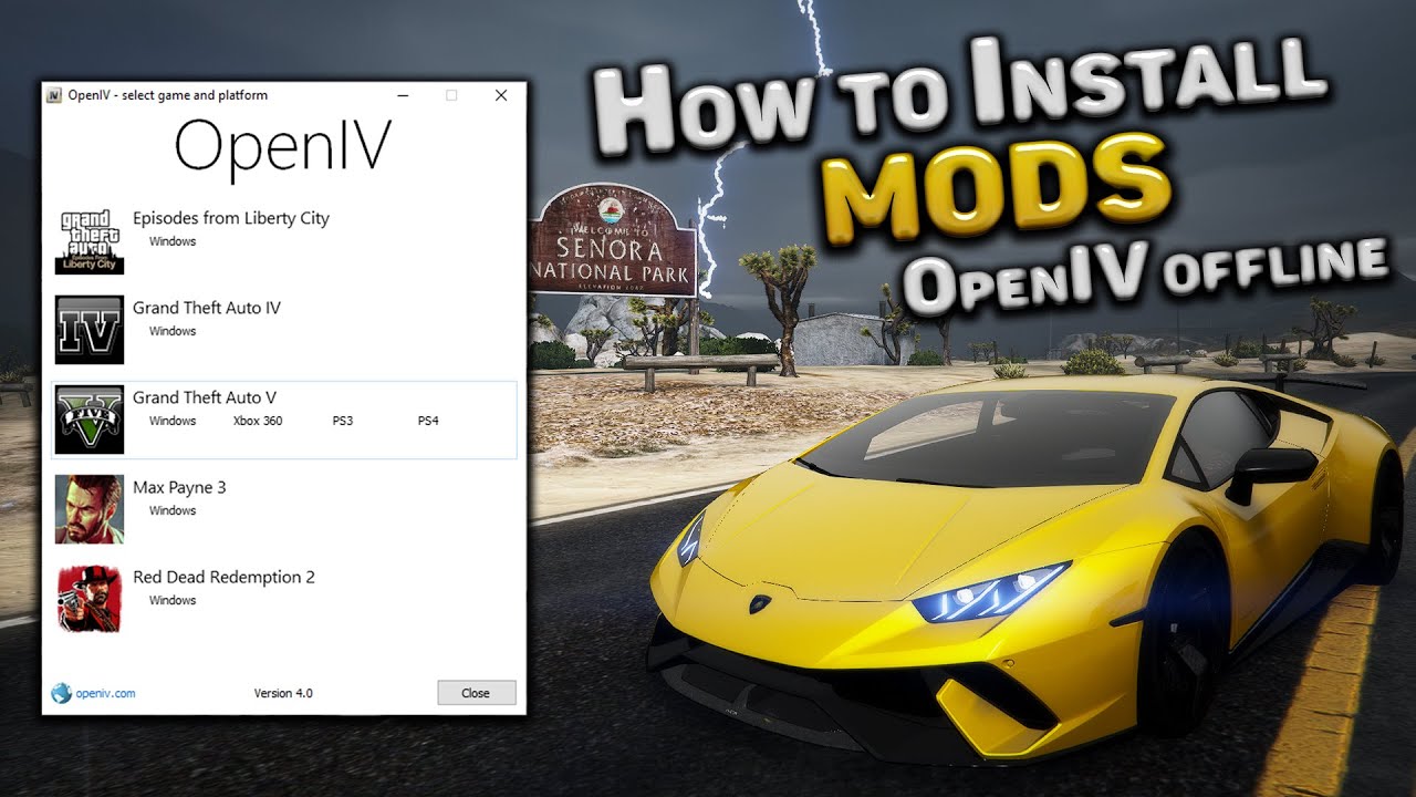 How To Install Openiv Offline How To Install Add On Mods In Gta 5 How