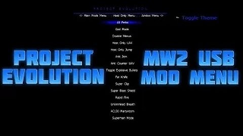 Mw2 CFG Menu [USB] Project Evolution