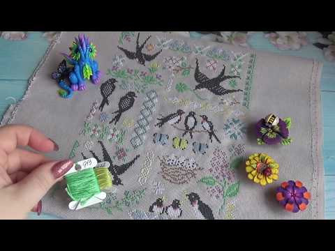 ЛАСТОЧКИ от Owl Forest Embroidery♥️ГОТОВАЯ РАБОТА♥️КНИГА KAREN KLUBA♥️НОВАЯ МИРАБИЛИЯ