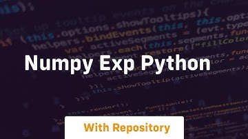 numpy exp python