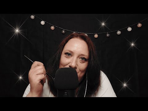 ASMR  Mic & Face Brushing, Inaudible Whispering & Mouth Sounds 🌜Sanfte Streicheleinheiten für Dich🌛