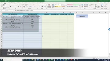 How to get Driving Time and Driving Distance Direct from Google Maps into Excel
