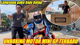 UNBOXING MOTOR MOCIL MINI GP!! LANGSUNG PAKAI WEARPACK BALAP 🔥
