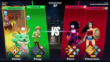 WELCOME REINDOG....PLAYS....TOO ROUGH....GARNET.....INJURED......2V2..(2  MATCHES)...MULTIVERSUS