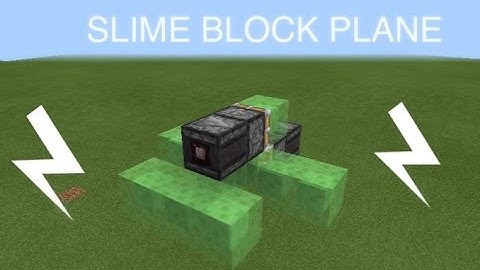 MCPE Slime Block Plane