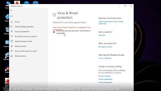 Virus and threat Protection is Managed by your organization || Fix Windows Defender Protection Error