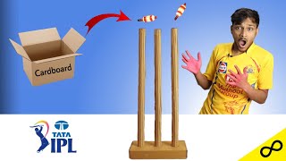 DIY Cricket Stumps with Cardboard | इनमें तो LED Bails भी काम करेंगी Bhai