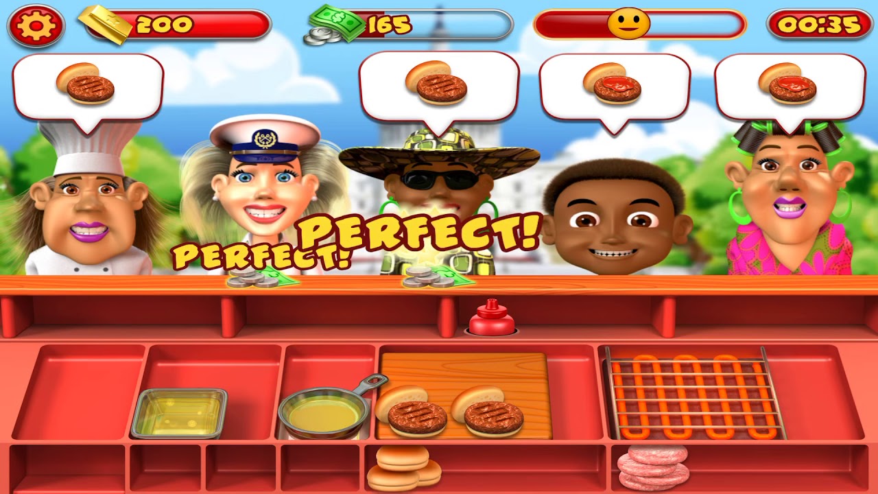 Playing Tap-To-Cook app ! - YouTube