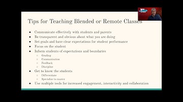 Tips and Tricks: Blended and Remote Learning