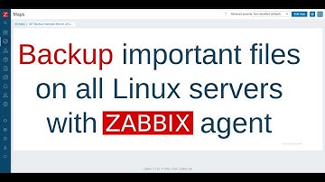 Backup important files on all Linux servers, Zabbix agent
