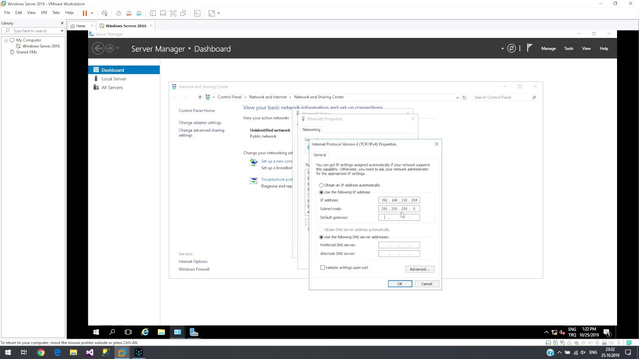 Sistem Y neticisi Kursu 003 Vware Workstation Network Ayarlar YouTube