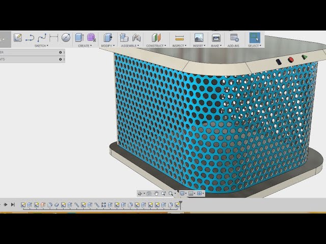 How to make mesh / grills - fusion 360 tutorial - YouTube