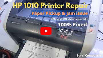 100% Fixed - HP LaserJet 1010 printer, not printing problem | HP LaserJet 1010 blinking light