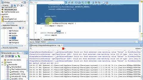 Week4Part6 Oracle ADF Manual Form   Popups