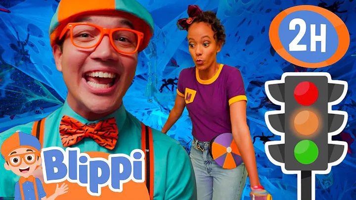 BLIPPI Plays RED LIGHT GREEN LIGHT! |  Blippi and Meekah Best Friend Adventures