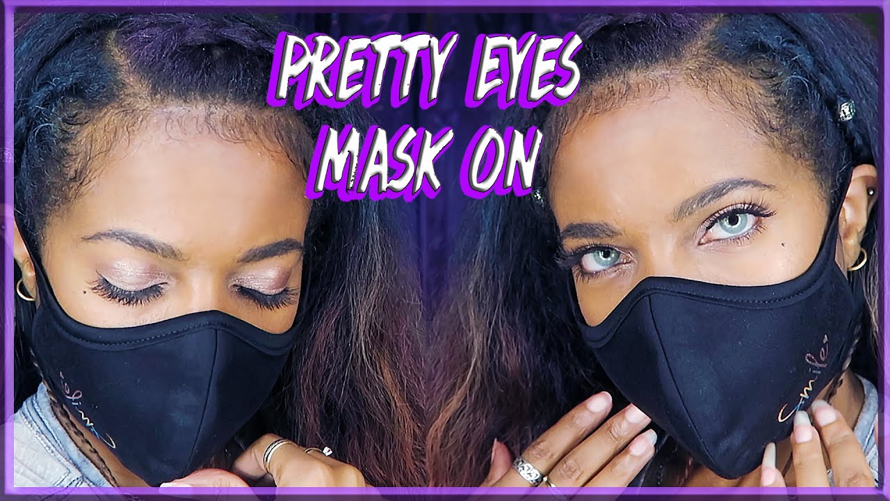 MASK MAKEUP // Dramatic 3D Magnetic Lashes | Wakeup & Makeup