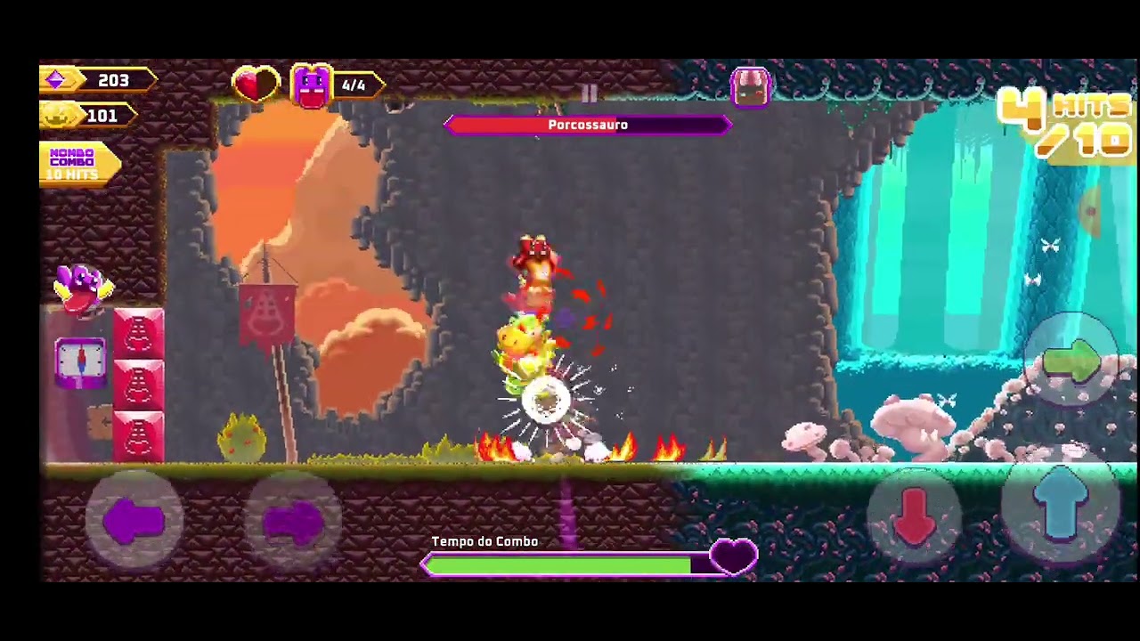 Super Mombo Quest. Pigosaurus in 6.410 s