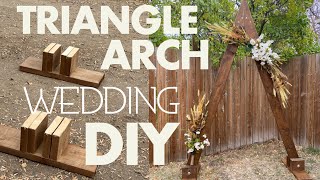 How To Build A Triangle Arch -  Diy Wedding Tutorial