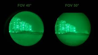 FOV 40 degree and FOV 50 degree night vision compare, which FOV do you like battery?