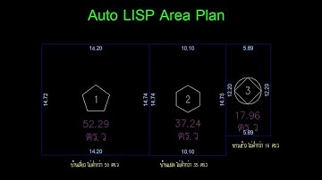 Auto lisp Area Plan