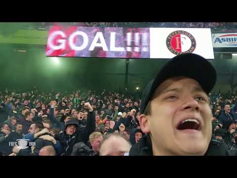 Feyenoord - PSV, KNVB Beker 1/4 finale, 1-0 - Gekkenhuis op de Stadiontribune!