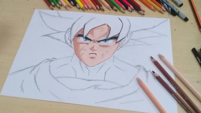 COMO DESENHAR o ZAIKO filho do GOKU passo a passo 