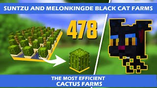 SunTzu and MelonKingDe's BlackCat Cactus Farm | Hypixel Skyblock(Outdated)