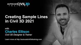 Creating Sample Lines in Civil 3D 2018, 2019, 2020, 2021