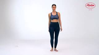 Video: ANI1675.371 - Sport tights massage - leggings magici linfodrenanti a compressione graduata con banda - blue iris