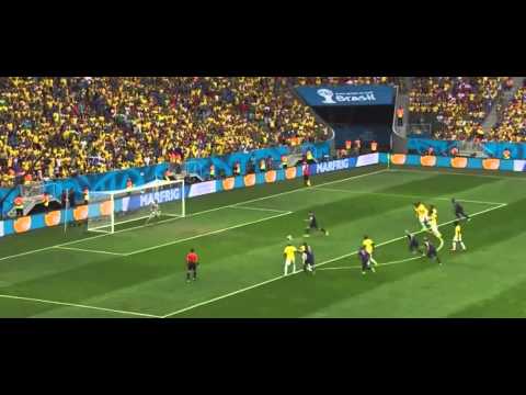 best Van Persie Penalty Goal | Brazil 0-1 Netherlands 2014